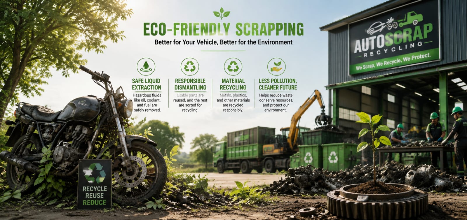 Eco-Friendly Scrapping: How Your Old Vehicle Helps the Environment