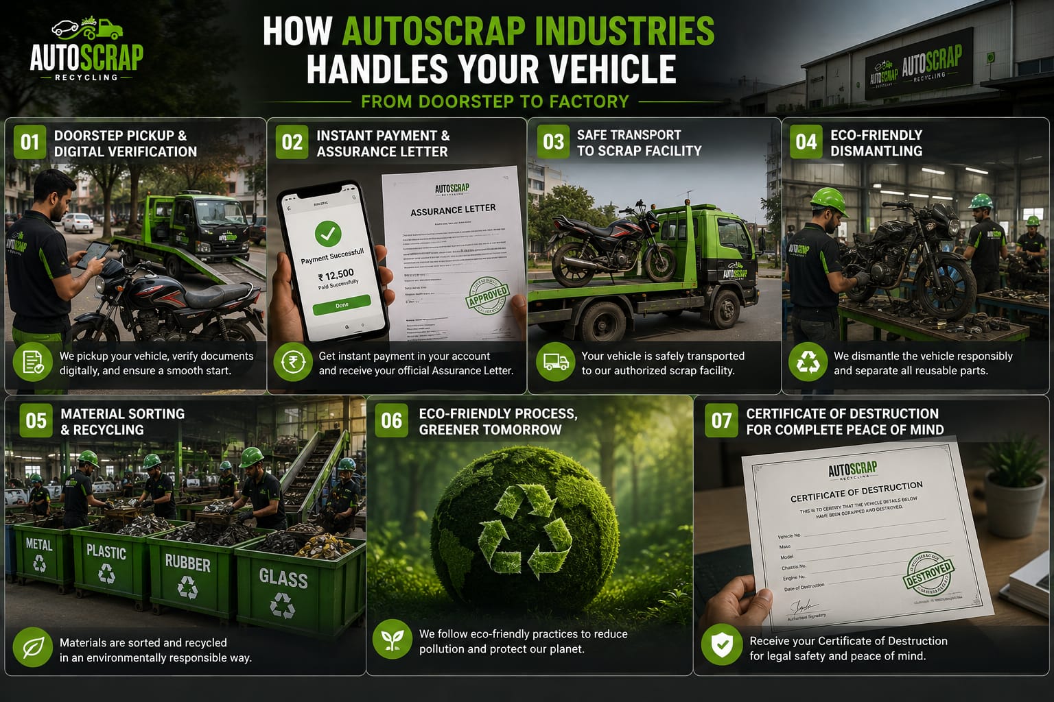 How AutoScrap Industries Handles Your Vehicle from Doorstep to Factory